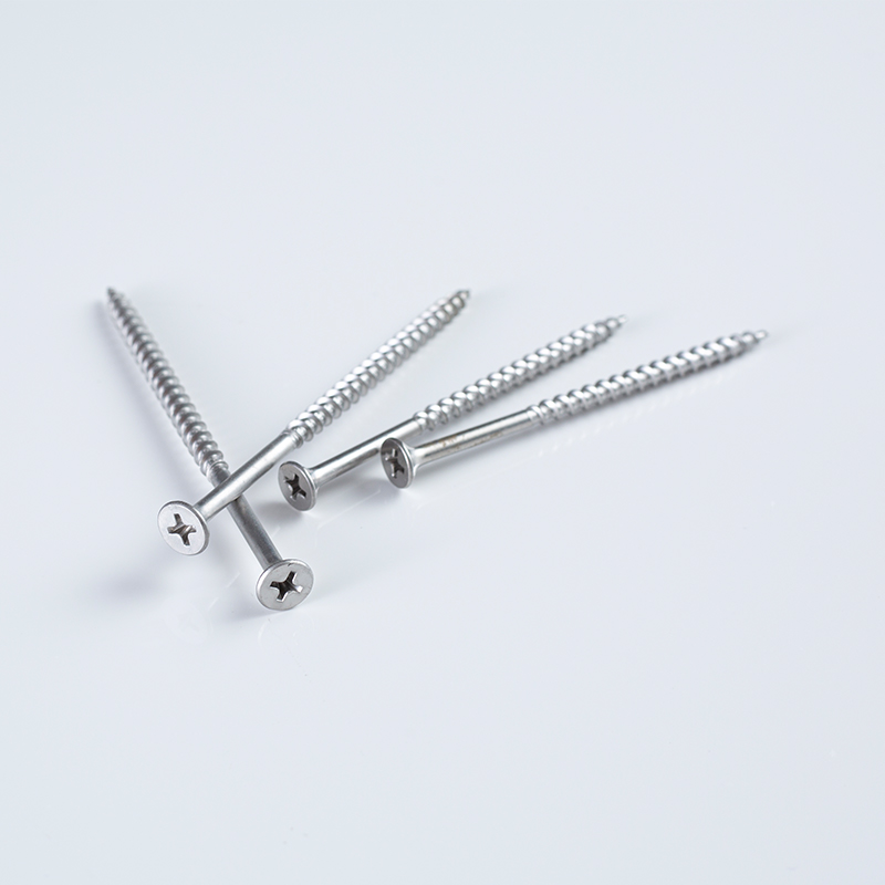 4.8×90-120mm High-Tail 410 Stainless Steel Phillips Bugle Head Coarse Thread Partial Thread Screw