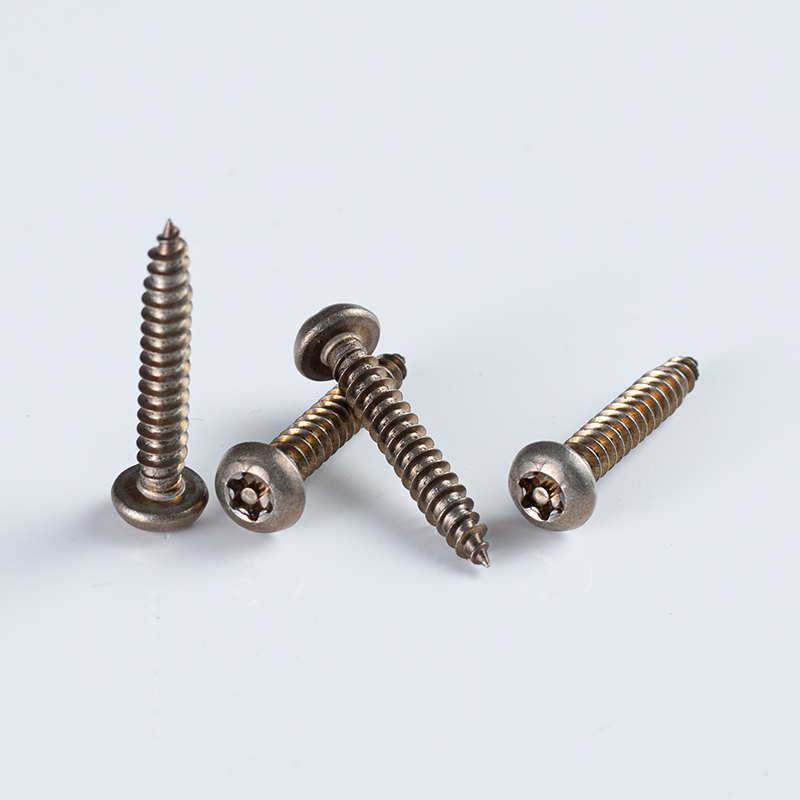 Bronze Plated Pan Head Tamper-Resistant Torx Self-tapping Screw