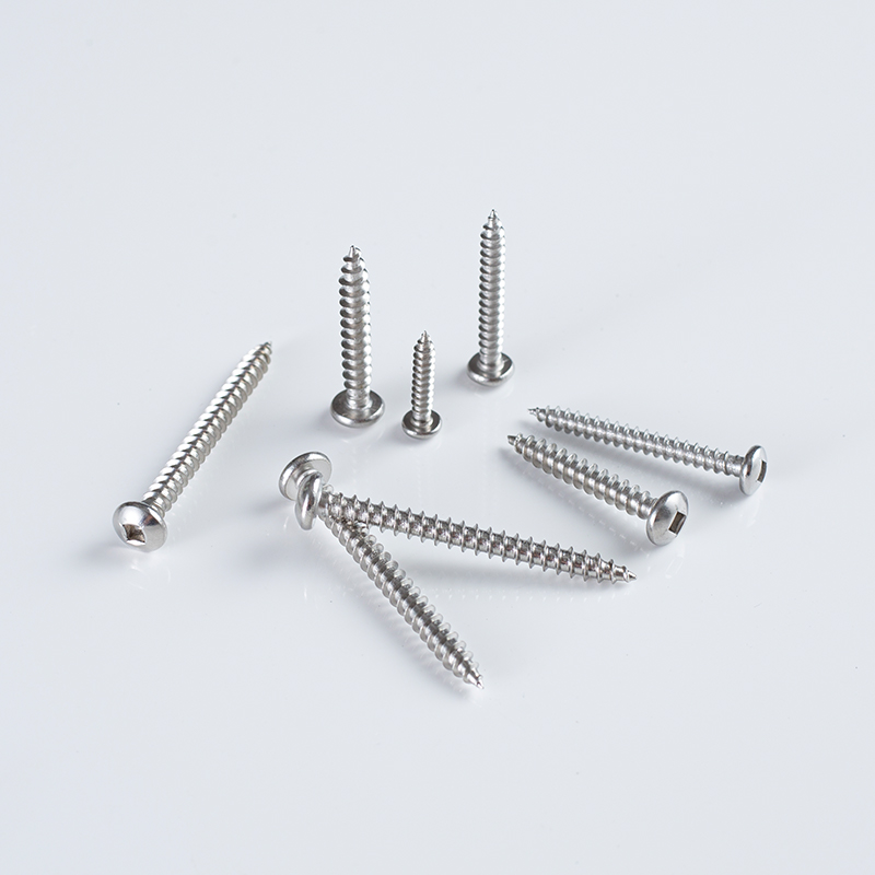 SS304 Stainless Steel US Standard Square Drive Pan Head Self-Tapping Screw