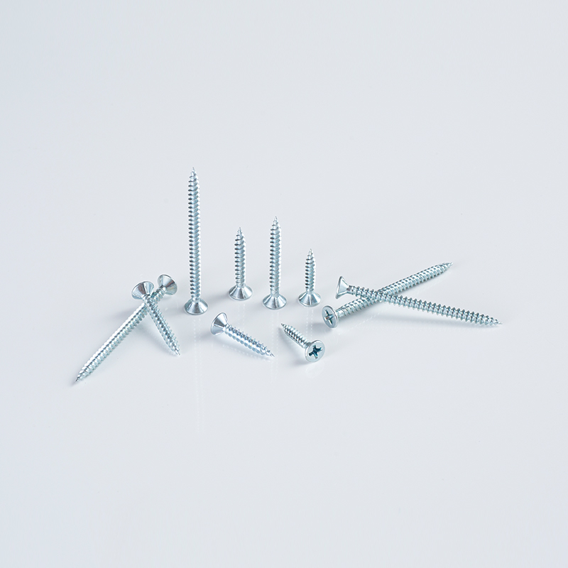 Light-Gauge Steel Countersunk Ribbed Screw 3.5×7×22-51 Cr6 Zinc Plated