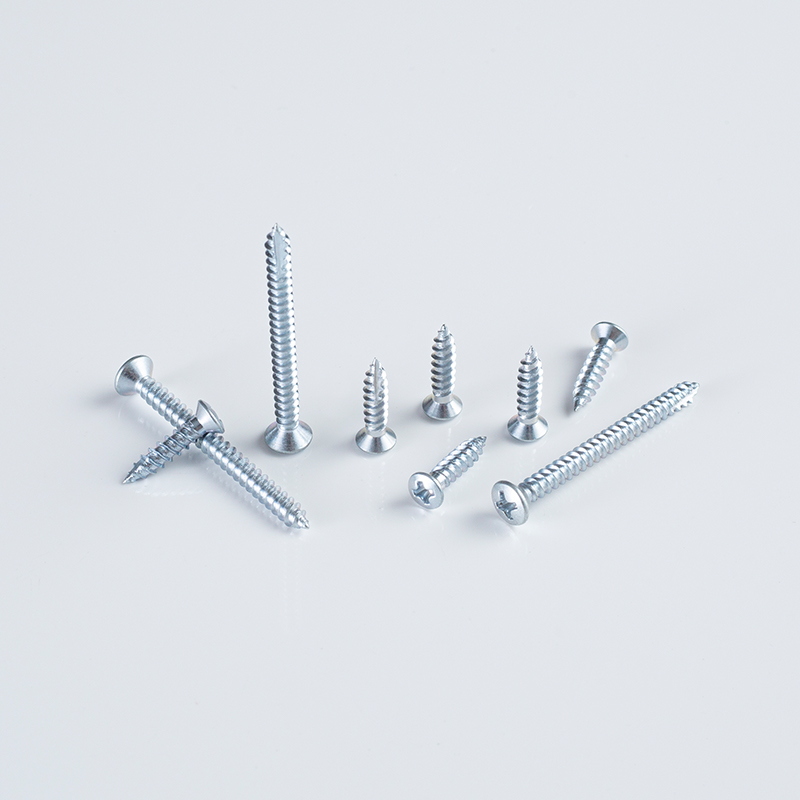 T17 Semi-Countersunk Self-Tapping Screw 4.0×20-40 Triple-Stage Blue-White Zinc Plated