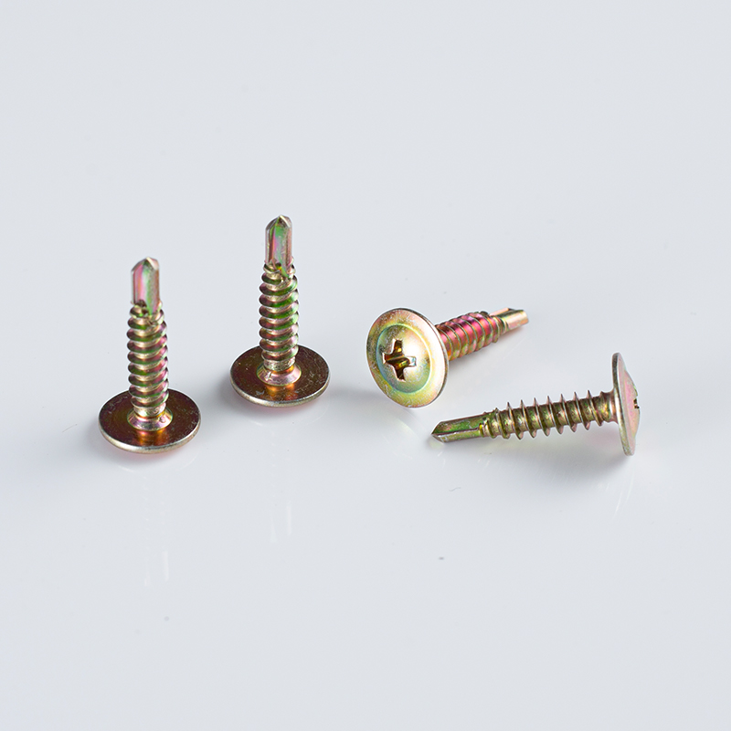 Phillips Button Head Self-Drilling Screw 8-18×12-32 Zinc Yellow Plated