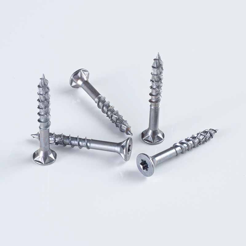 Double Countersunk Torx Recess Quick-Thread Wood Screw 8-10x25-45 Zinc-Nickel Alloy